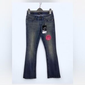 YMI Dark Blue Bootcut Jeans Y2K Style